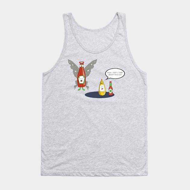 Creepy Ketchup Tank Top by The Convergence Enigma